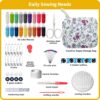 88-Piece Mini Sewing Kit, Professional Needle & Thread Set with Leather Printing Tools, for Adults, Travel & Emergency Repairs - Image 2