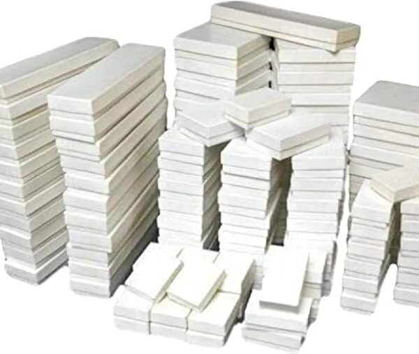 25-Piece White Jewelry Display Gift Box Set for Rings, Pendants, Necklaces & Bracelets