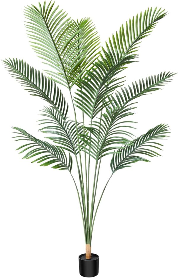 6ft Artificial Areca Palm Tree - Faux Tropical Plant for Indoor/Outdoor Decor