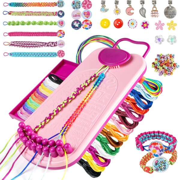 Friendship Bracelet Maker Kit – Craft Tool for Kids & Teens, Jewelry-Making Gift for Girls 7-12