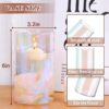 12-Piece Glass Cylinder Vases – 6" Iridescent Floating Candle Holders for Weddings & Parties - Image 4