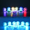 10-Pack Mini Submersible LED Lights – 1.5" Waterproof RGB Multicolor Flameless Tea Lights for Vases & Decor - Image 4