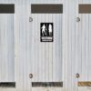 Halloween Zombie Restroom Sign, Funny Metal 8x12" Door Decor for Party - Image 2