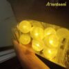 2-Pack Battery-Operated Cotton Ball Lights – LED Fairy String Lights for Bedroom & Cozy Decor - Image 4