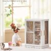 360° Rotating Jewelry Box with 7 Drawers, Dustproof & Moisture-Resistant Design (White) - Image 2