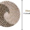 Set of Woven Wicker Wall Baskets for Boho Hanging Decor (Black Moon) - Image 2