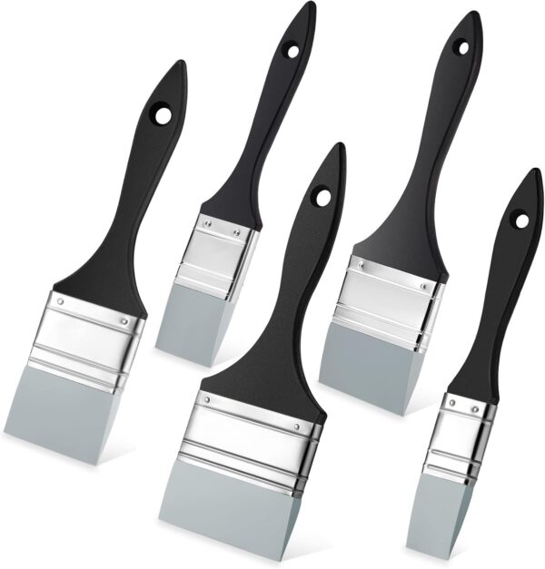 5-Piece Silicone Paint Brush Set – Flexible Color Shaper Tools for Acrylic & Water-Based Paint