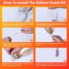 2 Sets of 6ft Balloon Stand Kit – Includes Base & Sticks for Party Decorations - Image 2