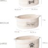 Set of 3 RGI Home Dog Toy Storage Baskets, Oval Fabric Rope Organizer Bins for Pets & Household (Charcoal Gray on Ivory) - Image 2