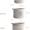 Set of 3 RGI Home Decorative Storage Baskets with Safari Animal Prints, Fabric Rope & Linen Bins for Nursery/Playroom (Ivory, Tan, Linen) - Image 2