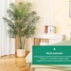 6ft Artificial Areca Palm Tree with Seagrass Basket - Faux Tropical Plant, Set of 2 - Image 4
