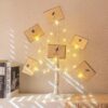 2FT LED Money Tree with 6 Clips & Greeting Cards, Battery/USB Powered Table Centerpiece - Image 2