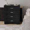 Black 4-Drawer Dresser with Power Outlets & Organizer - Image 4