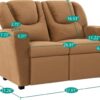 Suri Kids Recliner Loveseat – Toddler Chair with Cup Holders, Push-Back & Adjustable Footrest - Image 4