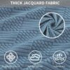 Easy-Going Waterproof Couch Cushion Covers, Stretch Jacquard Furniture Protector for Pets & Kids - Image 4