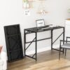 Elephance Folding Computer Desk – No-Assembly Home Office Table for Small Spaces - Image 6