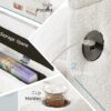 84" Pull-Out Couch – Tufted L-Shaped Sofa Bed with USB Sockets, Cup Holders & Storage (Boucle White) - Image 2