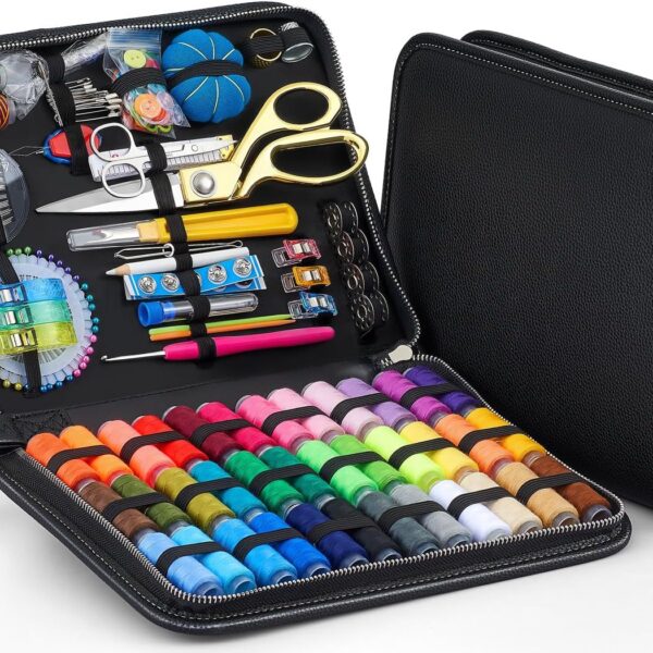 232-Piece Sewing Needle & Thread Kit for Adults, Upgraded Professional Supplies for Beginners, Travel, Emergency & Repairs