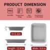 Silicone Baking Dish with Handles – 12.6x9.8x2.1" Rectangular Pan for Lasagna, Cake & More (Grey) - Image 4
