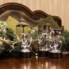 Set of 3 Glass Cylinder Lanterns – Battery-Operated Fairy Lights with Flameless Candles & Timer - Image 3