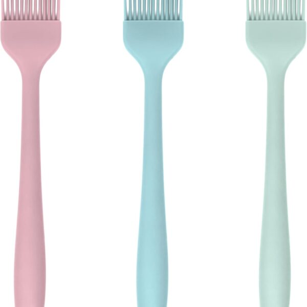 3-Piece Silicone Pastry Brush Set – Heat-Resistant for BBQ, Baking & Marinating