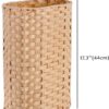 Hand-Woven Wicker Umbrella Holder, Decorative Cane Stand Basket for Home & Entryway (Natural) - Image 4