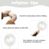 134-Piece Pearl White Balloon Garland Kit – 5" to 18" for Weddings & Parties - Image 3