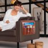 Non-slip Couch Organizer – Leather Armchair Caddy with 5 Pockets for Remote, Keys, Phone - Image 2