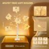 2FT LED Money Tree with 6 Clips & Greeting Cards, Battery/USB Powered Table Centerpiece - Image 4