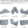 Foam Climbing Toddler Couch with Slide & Stairs, Modular Play Sofa - Image 3