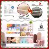 48.6" Wooden Kids Bookshelf with Toy Storage, 3-Tier Sling Bookcase for Nursery & Playroom - Image 3