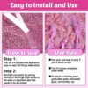 6 Pack Pink Foil Fringe Table Skirts – 29x108 in Metallic Tinsel for Party Decor & Backdrops - Image 2