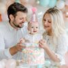 1st Birthday Crown – Pink Glitter Hat for Baby Girl or Boy - Image 3