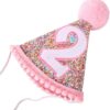 Rainbow Glitter Birthday Cone Hat – for Boys & Girls - Image 3