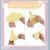 30 Pcs Rainbow Cone Party Hats – Pastel Theme with Pom Poms - Image 3