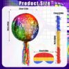 "Disco Roller Skating Piñata Set with Stick, Blindfold, Confetti & Decor – 80s/90s Party Supplies" - Image 2