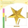 "3-Piece Foil Star Piñata Set with Blindfold & Bat – Birthday, Wedding, Christmas & Cinco de Mayo Decor" - Image 2