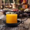 2 Pcs Matte Black Iron Pillar Candle Holders with Handle & Safety Spike – Industrial Table Decor - Image 3