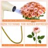 50 Pcs Mixed Cappuccino & Coffee Brown Artificial Roses for Vase & Wedding Decor - Image 3