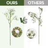 100 Pcs Mixed Artificial Eucalyptus & Babys Breath Stems for Wedding & Home Decor - Image 2