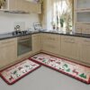 Christmas Kitchen Rugs Set, 2 PCS Low-Profile Mats (16x28 & 16x48 inches) for Holiday Home Decor - Image 4