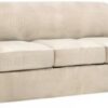 4-Piece Stretch Couch Cover for 3-Cushion Sofa – Thick Jacquard Slipcover (Natural, Sofa Size) - Image 2