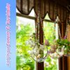 2-Pack Handmade Glass Beaded Hanging Planters for Indoor Plants - 5.1inch, Clear Glass Terrarium - Image 4