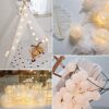 2-Pack Battery-Operated Cotton Ball Lights – LED Fairy String Lights for Bedroom & Cozy Decor - Image 3