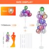 2 Sets of 6ft Balloon Stand Kit – Includes Base & Sticks for Party Decorations - Image 4