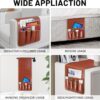 Non-slip Couch Organizer – Leather Armchair Caddy with 5 Pockets for Remote, Keys, Phone - Image 3