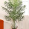 6ft Artificial Areca Palm Tree with Seagrass Basket - Faux Tropical Plant, Set of 2 - Image 2