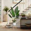 5 Ft, Faux Tropical Palm Tree with Tall Planter - Image 4