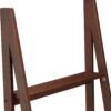 5-Tier Ladder Bookshelf – Solid Rubberwood Frame, Walnut Finish, 70.1" H - Image 3