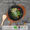 Ceramic Nonstick Frying Pan Set with Lids – Non-Toxic, PTFE & PFOA-Free, All Stovetop Compatible (Black) - Image 3